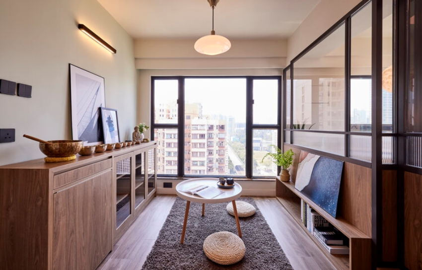 原木质调与光透感，香港30平米单身公寓