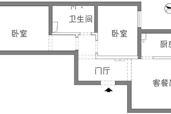 52平小户型，改造成了两居室，外加一个衣帽间，超有格调！