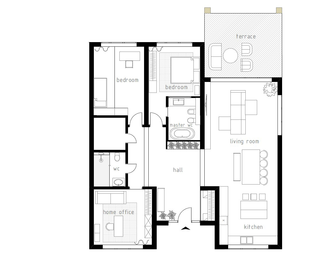 110m²侘寂风公寓 满满的氛围感设计案例