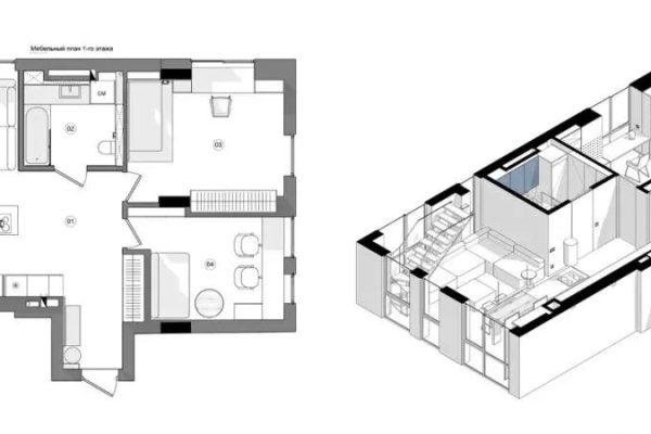 127㎡现代极简的原木之家