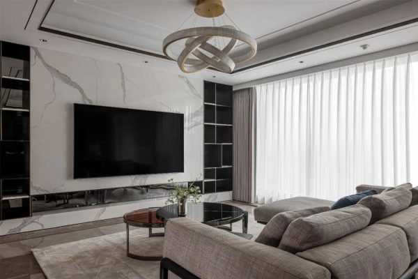 一家四口的乐居生活！230㎡简约优雅叠墅设计