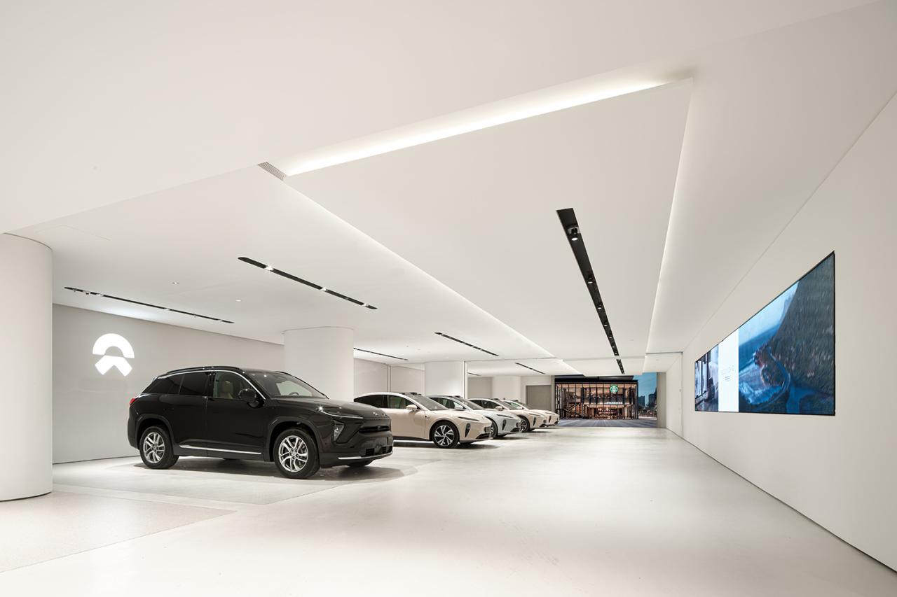 蔚来汽车展厅设计,展厅设计,汽车展厅设计,体验店设计,展厅设计案例,展厅设计方案,汽车体验店设计,汽车销售店设计,长沙,蔚来交付中心梅溪新天地,泊赫设计