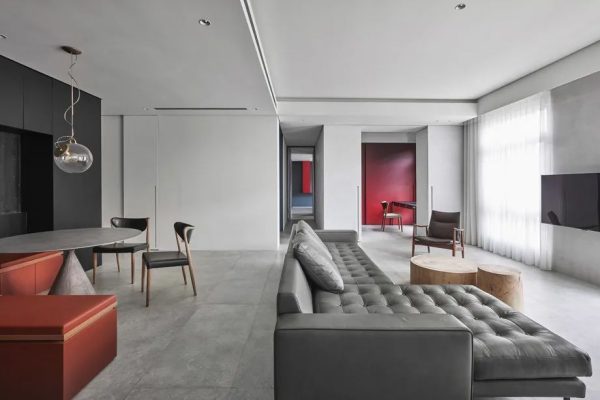 114㎡现代简约，高级黑白灰氛围
