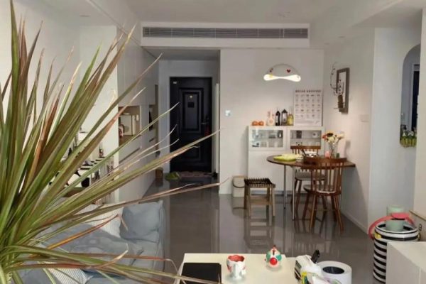 73平小户型全屋大白墙，干净又显大