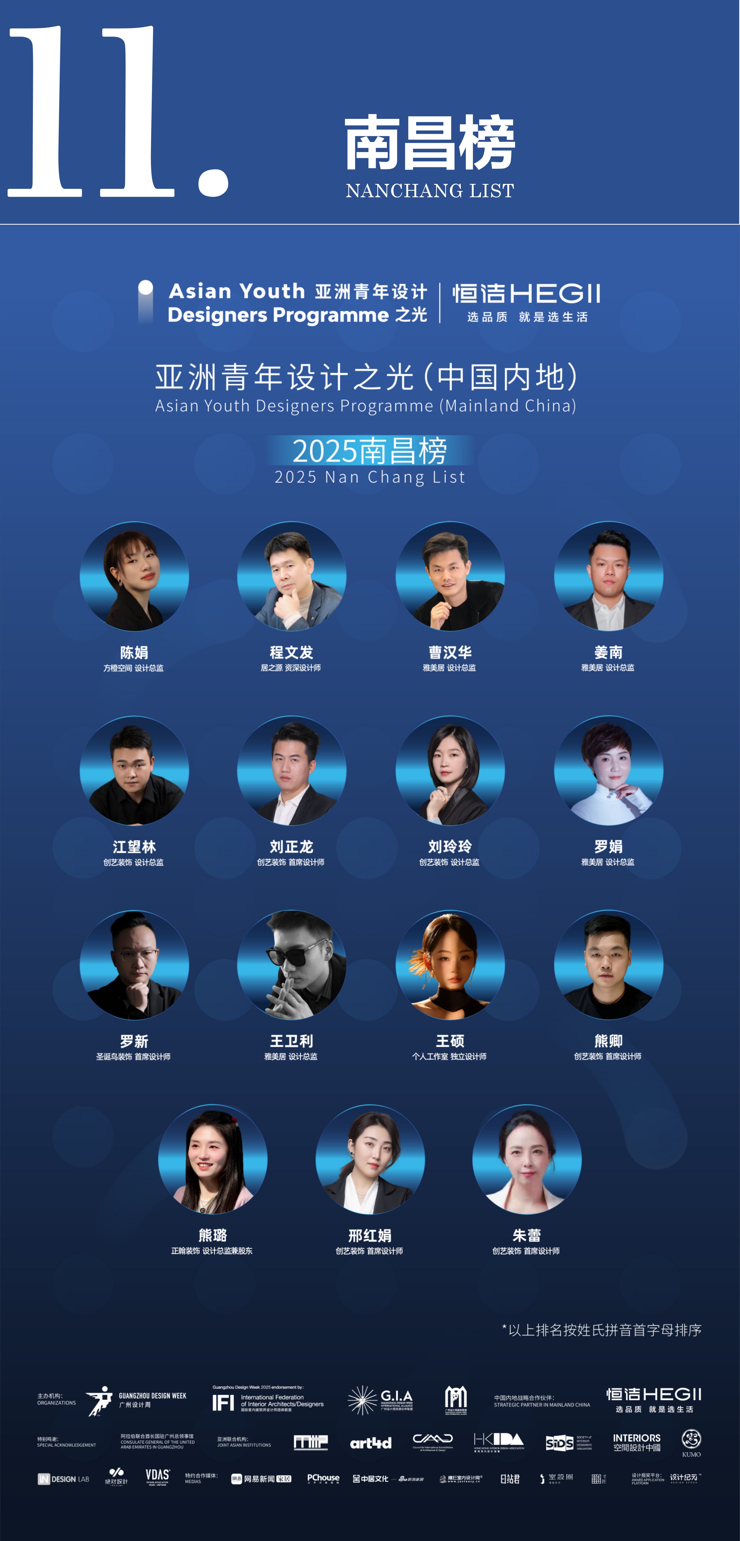 第二期“亚洲青年设计之光（中国内地）·2025城市榜”榜单公布！