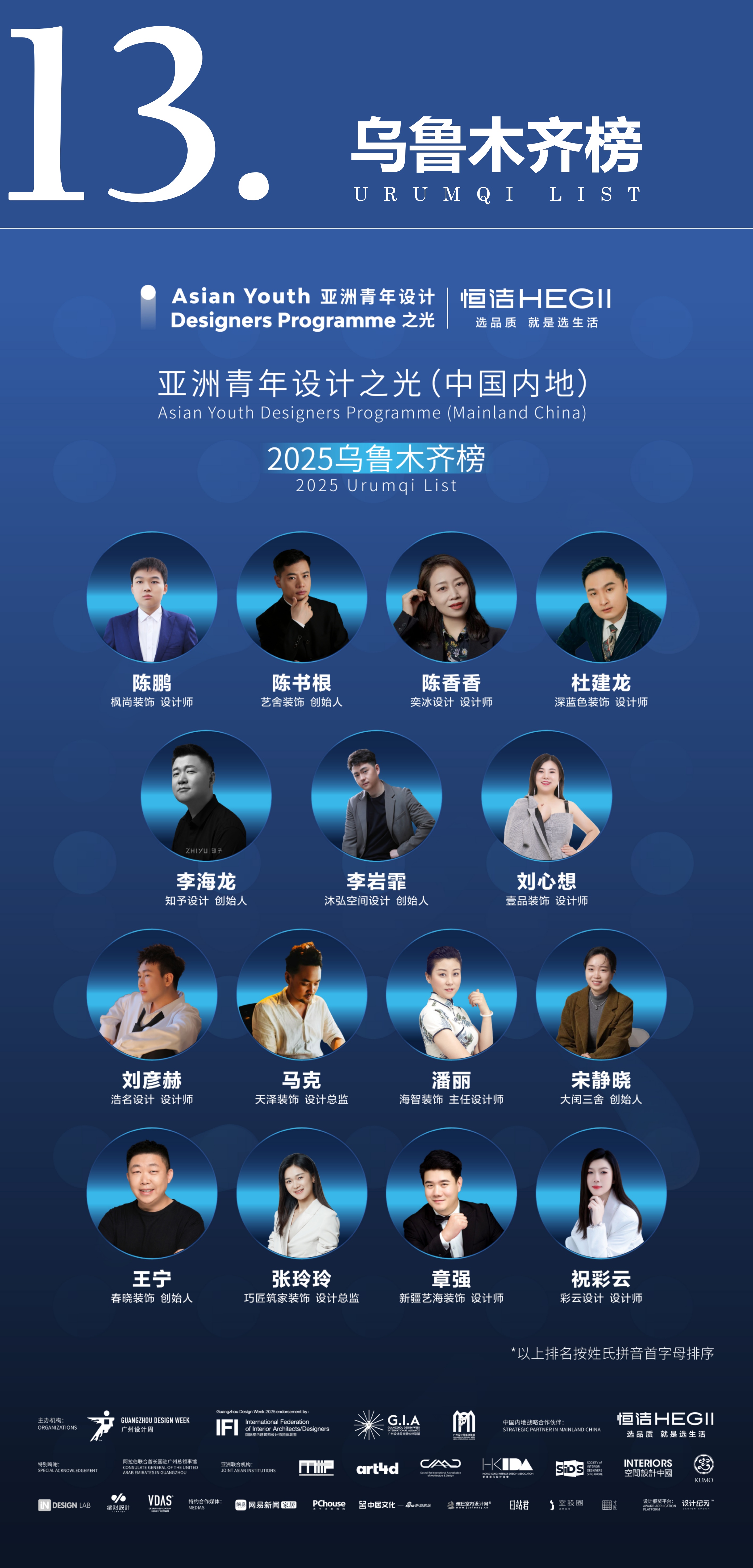 第二期“亚洲青年设计之光（中国内地）·2025城市榜”榜单公布！