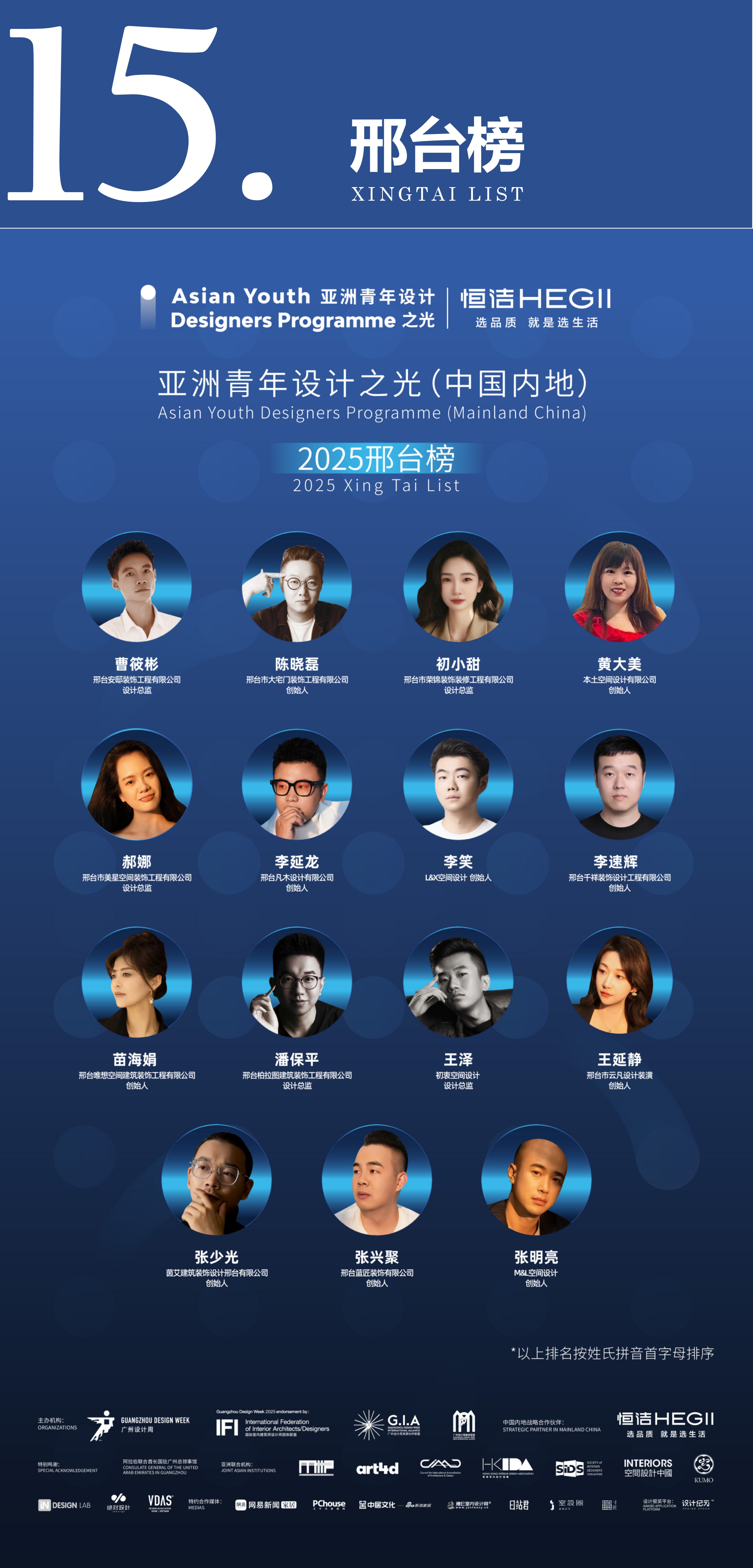 第二期“亚洲青年设计之光（中国内地）·2025城市榜”榜单公布！