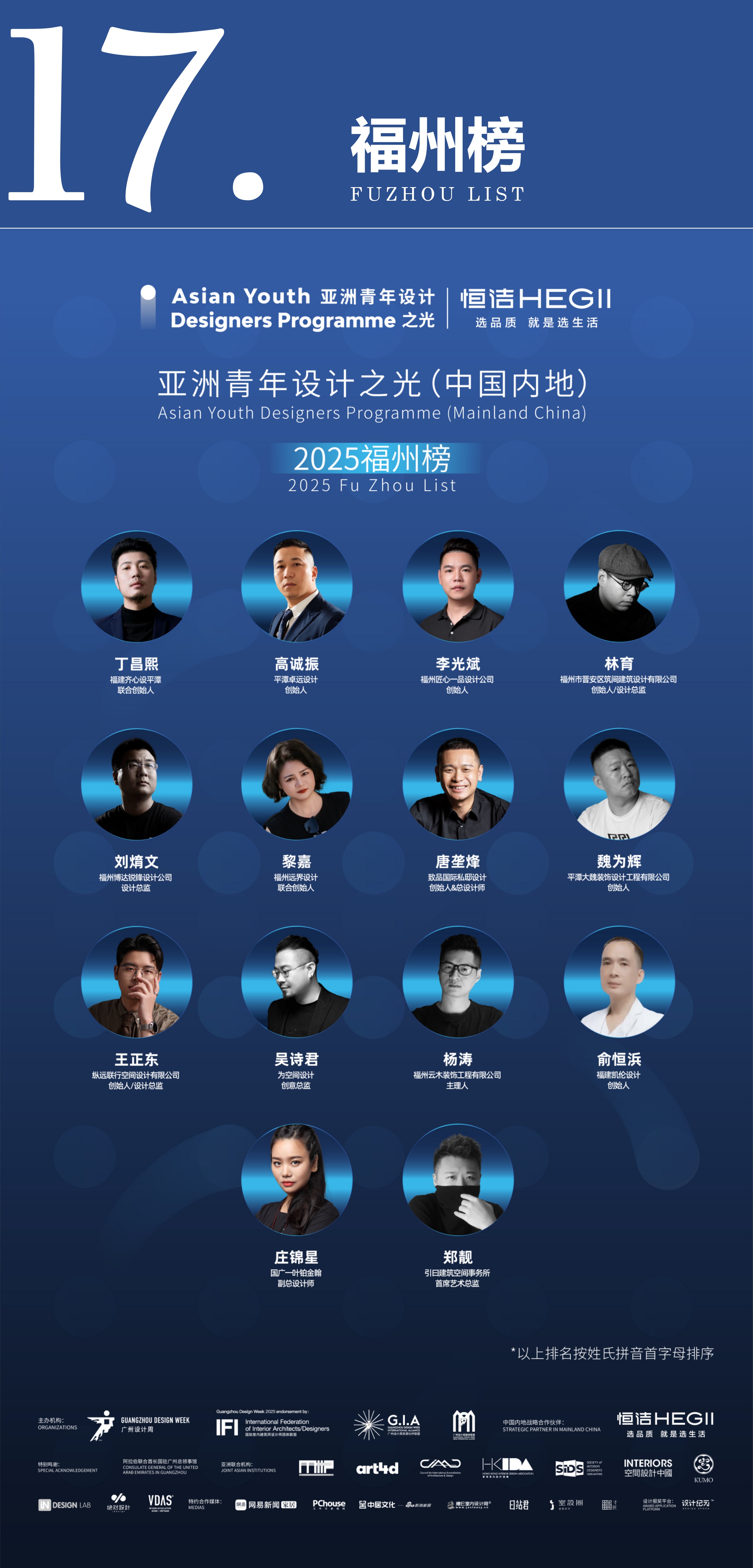 第二期“亚洲青年设计之光（中国内地）·2025城市榜”榜单公布！