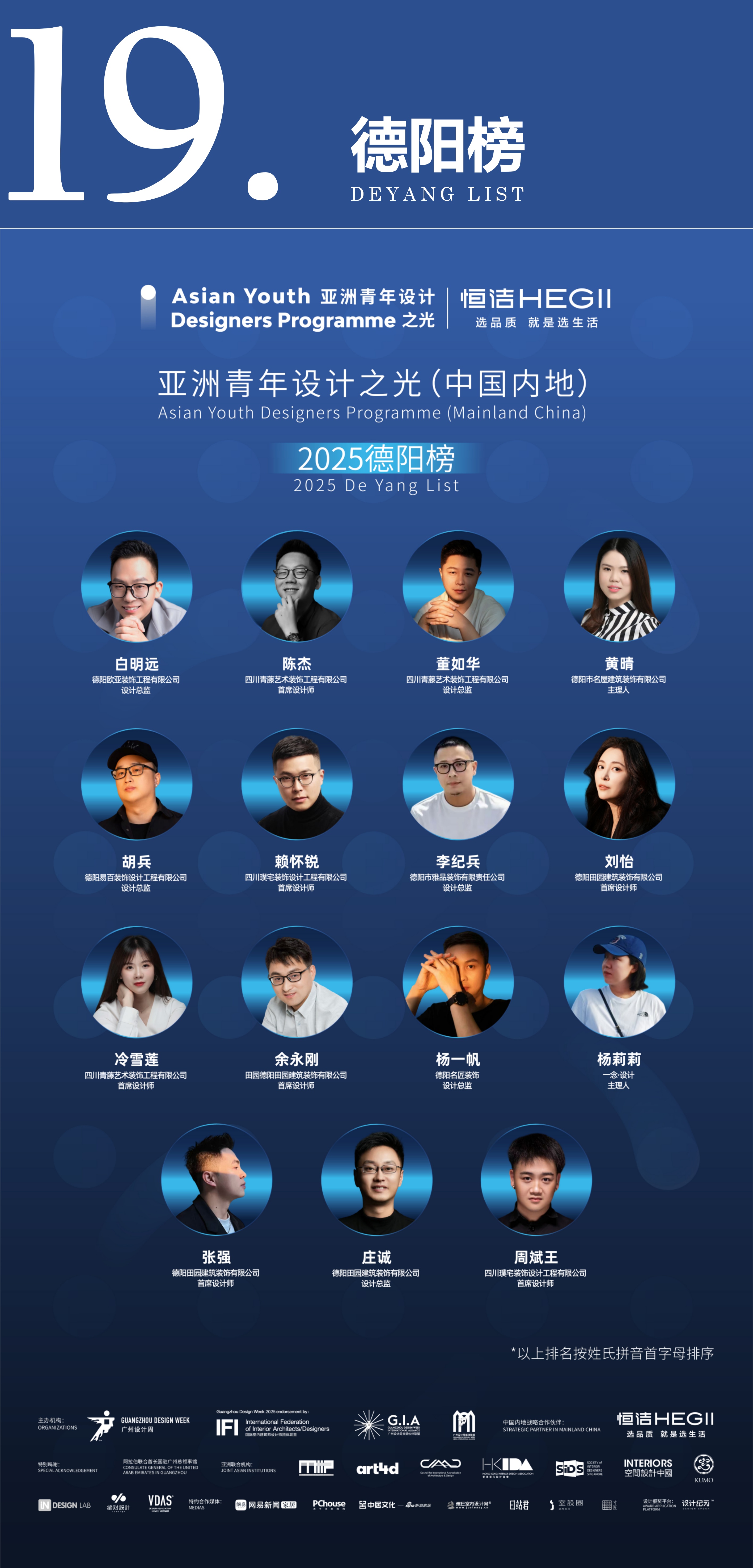 第二期“亚洲青年设计之光（中国内地）·2025城市榜”榜单公布！