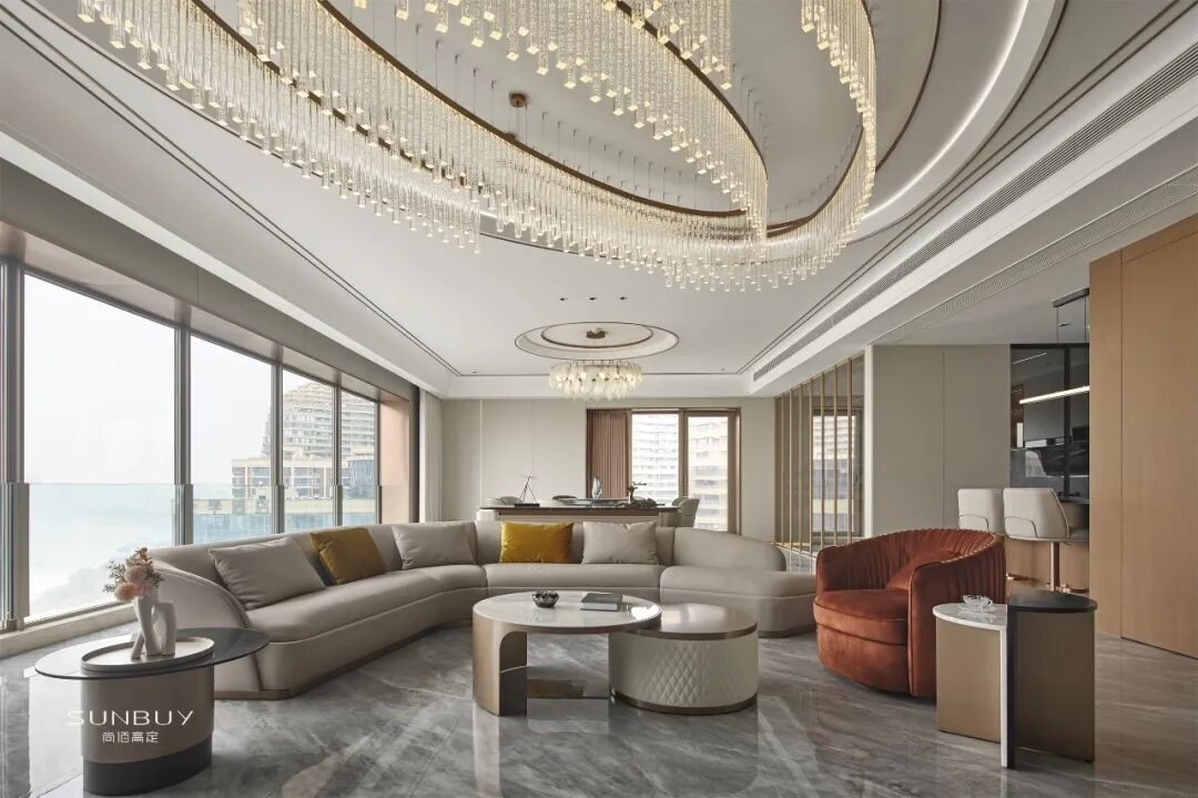 高定木作新范式:尚佰高定实景新作长江之门 410㎡意式大宅质感落地