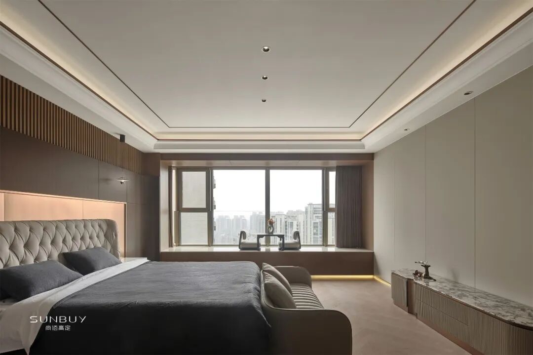 高定木作新范式:尚佰高定实景新作长江之门 410㎡意式大宅质感落地