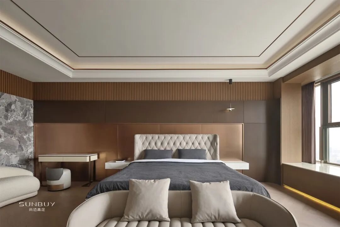 高定木作新范式:尚佰高定实景新作长江之门 410㎡意式大宅质感落地